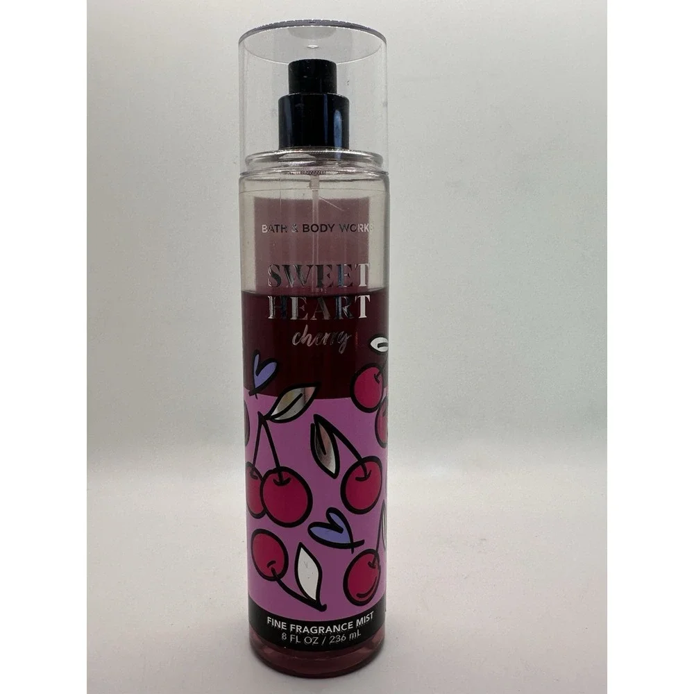 Bath & Body Works Sweet Heart Cherry‎ Fine Fragrance Mist 8 Oz 3/4 Full
